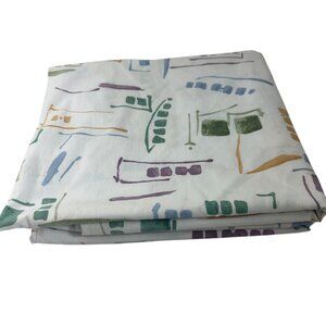 Vtg Springs King Pillowcases Set 2 Abstract Geometric 80s 90s Cotton Blend